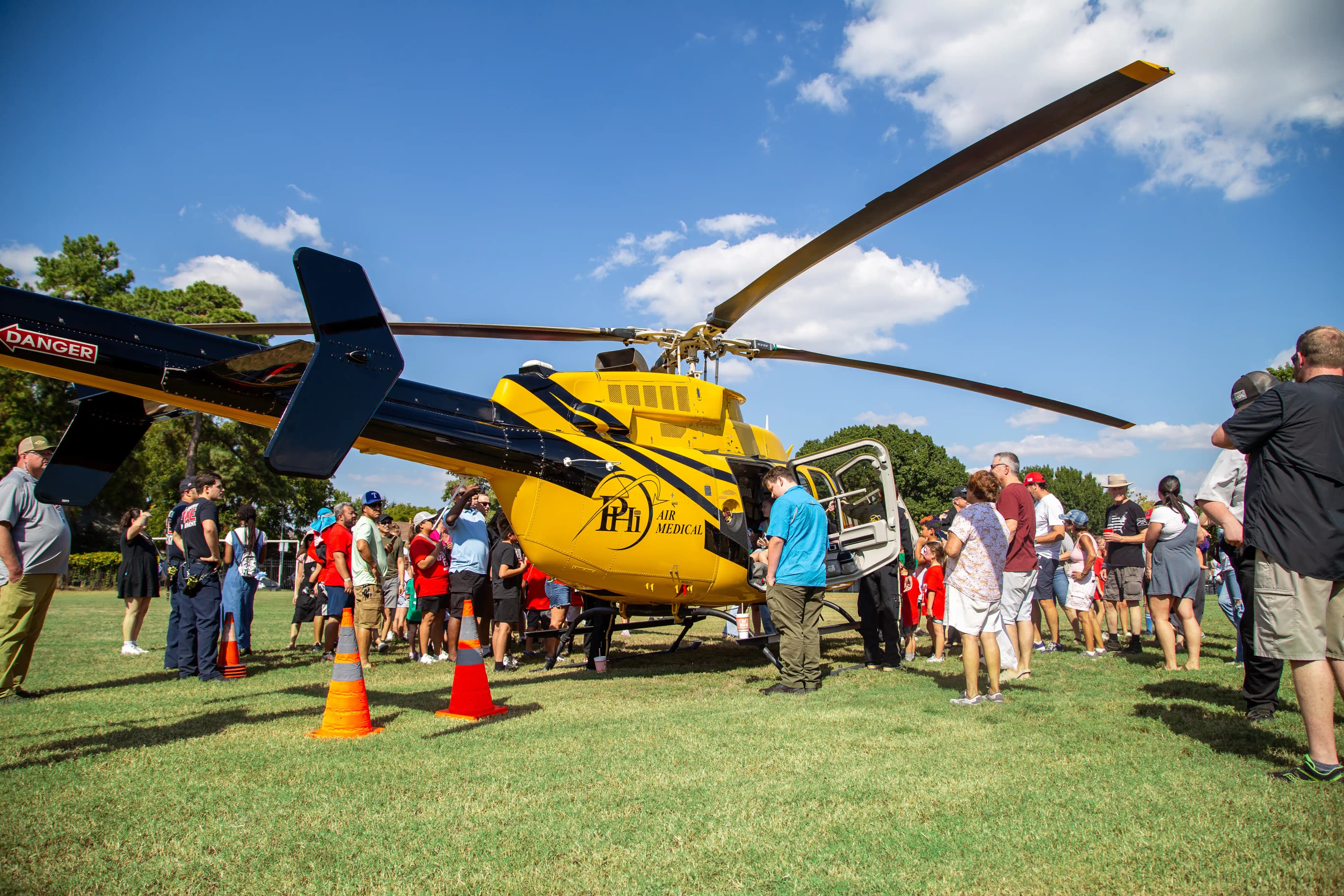 PHI Helicopter landed at GorettiFest